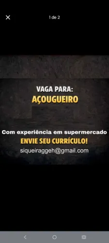 Vaga para açougueiro em supermercado 