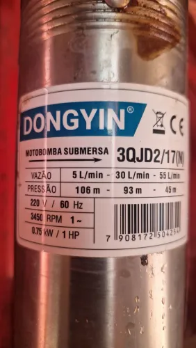 Bomba caneta submersa 