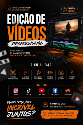 Gravação e Edição de Vídeos | Reels, TikTok e YouTube