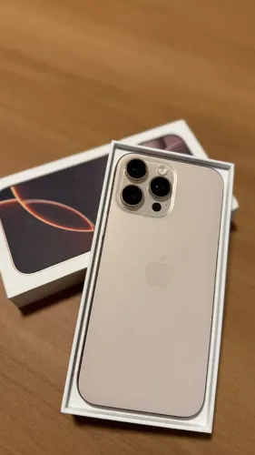 iPhone 16 Pro Max 256GB Desert titanium, Seminovo 91%, Garantia 
