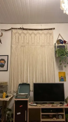 Painel artesanato macrame