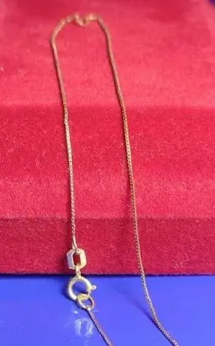 Pulseira Fina Ouro 18 Kilates Peso 0.58 Gramas 0.3 mm 23 Cm