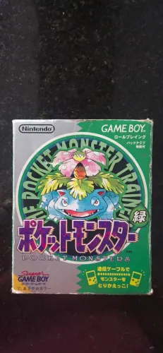 RARIDADE - Pokémon Green Original - Com caixa e manual