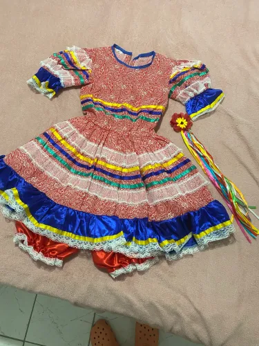 Vestido junino infantil 