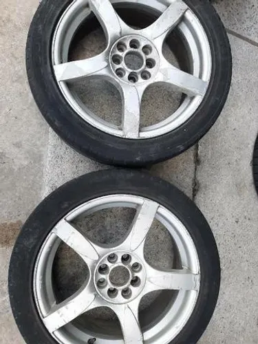 Roda aro 17 mangels estrela Prata vw gol 4X100
