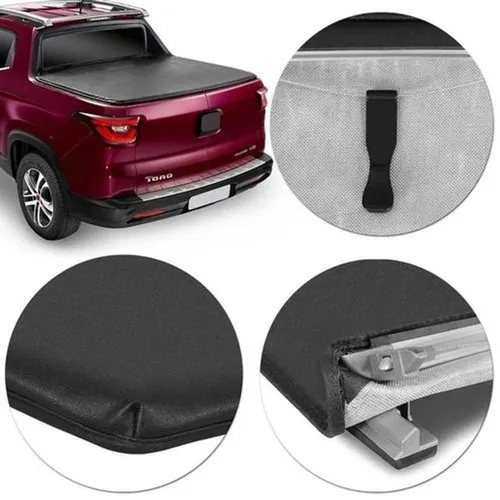 Capota Maritima Flashcover Fiat Toro 2016 a 2021 Trek Alumínio Slim Eco -instalada