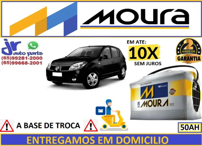 Bateria Moura Renault Sandero 50Ah 12v  