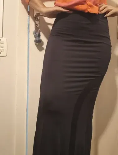 Saia preta longa 