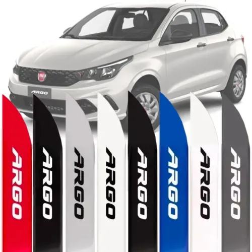 Friso Lateral Fiat Argo - C/ Nome - Azul / Branco / Cinza / Preto / Vermelho