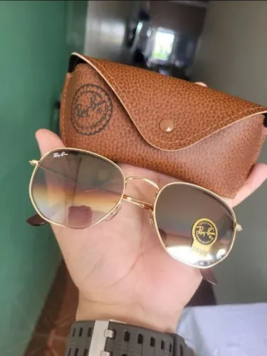 Óculos Ray-Ban Hexagonal Brown x1