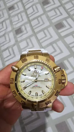 Relógio Invicta Subacqua 0738 Original, com pulseira branca
