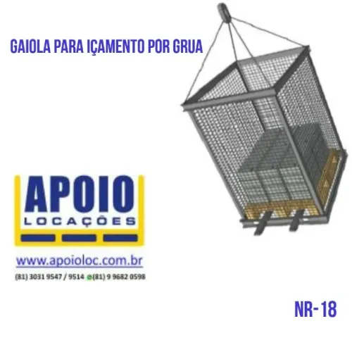 GAIOLA PARA GRUA