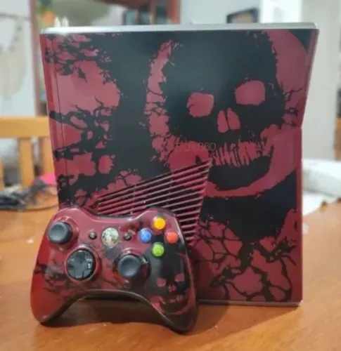 XBOX 360 EDIÇÃO GEARS ITEM INCRÍVEL SO TA COM DETALHE