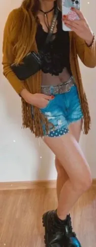 Casaco de franja suedi gg