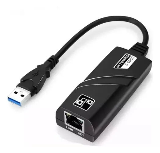 Adaptador Usb 3.0 Rede Gigabit Rj45 10/100/1000 cabo Loja Coimbra Computadores Entregamos