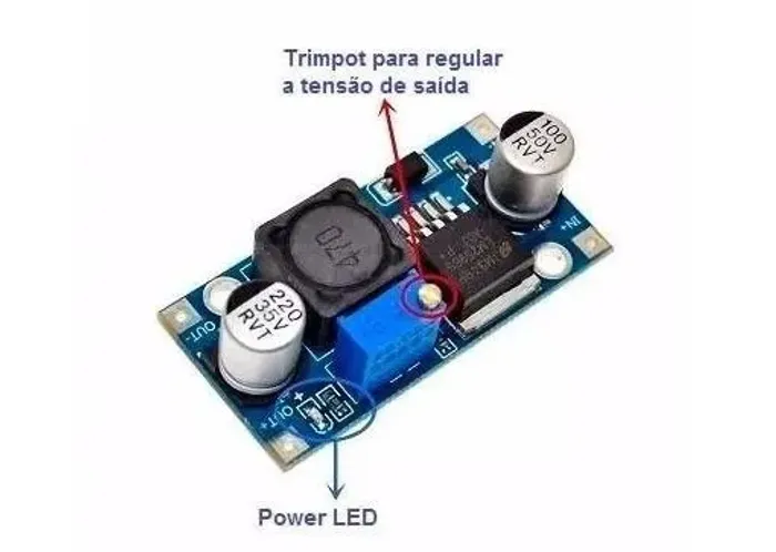 Conversor Dc/dc Step Down Lm2596  Arduino Automação Robotica COD-AM100  