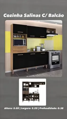 Cozinha C/ Balcão Salinas (NOVO)