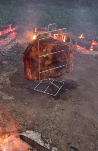 Espeto pra costela de fogobde chão