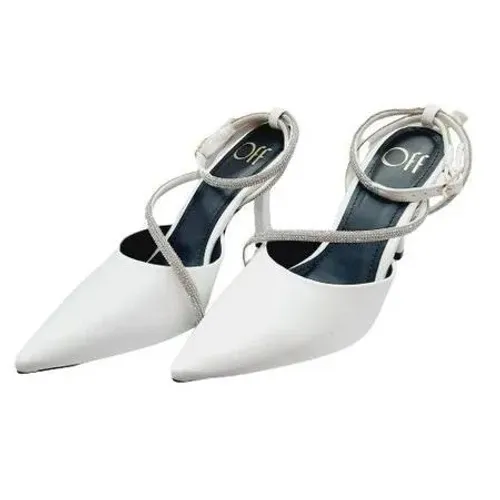 Scarpin Offline Salto Fino Strass Festa Casamento Branco