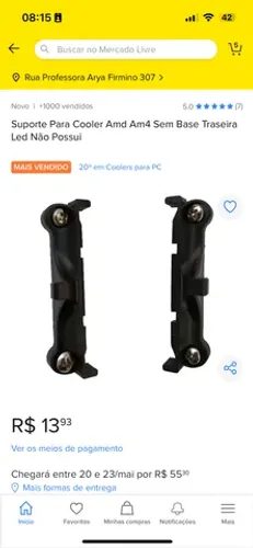 Suporte am4 cpu cooler 