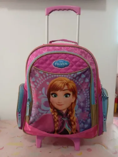 Mochila infantil com rodinhas Ana Frozen Original