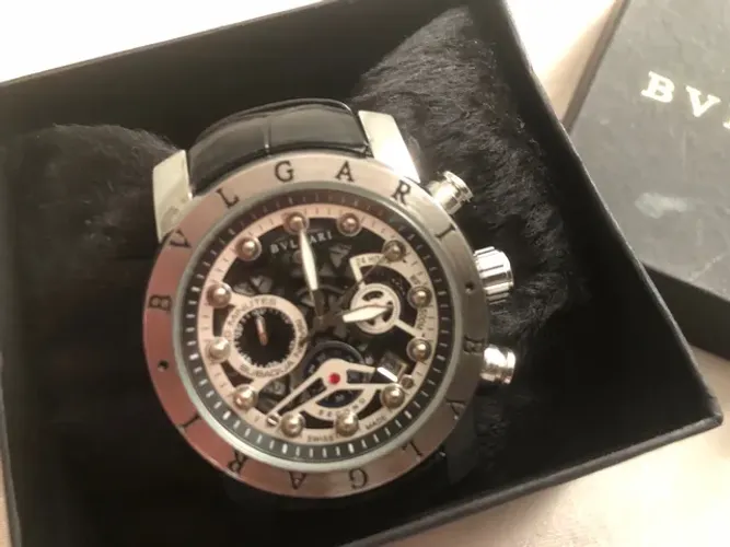 Relógio Bulgari skeleton cronograph, novo, sem uso