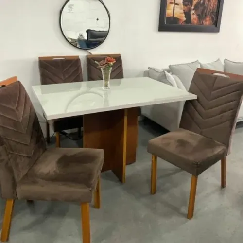 Sala de Jantar 1,20m com 4 Cadeiras Londres tt43