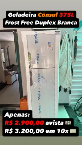 Geladeira Cônsul Duplex 375L Branca Lacrada
