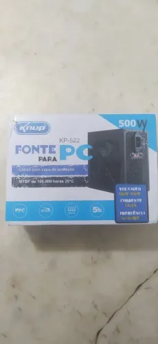 Fonte para Pc gamer 500W real novo, na caixa