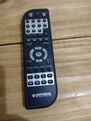 Controle remoto dvd Mondial 