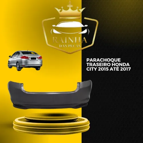 Parachoque Traseiro Honda City 2015 até 2017 