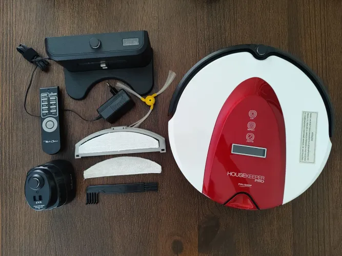 Robô Aspirador Polishop Housekeeper Pro - esterilização uv (pouco uso) + acessórios