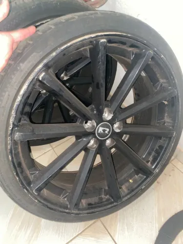Rodas de liga leve pretas aro 20 5 x 100