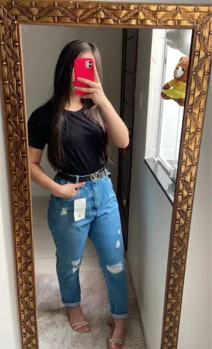 Calça mom jeans