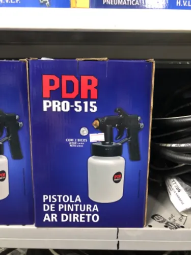 Pistola pintura sucção ar direto 1,2mm 600ml pdr pro-515