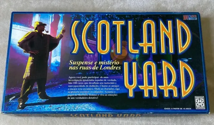 Jogo Scotland Yard Completo Antigo Anos 90 Tabuleiro