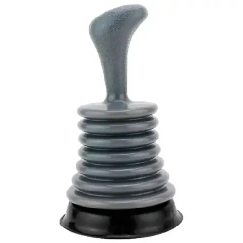 desentupidor de pia e ralos sanfonado 10,5cm plástico cinza - kala