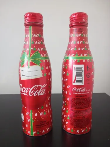 Garrafas decorativas de Natal Coca-Cola