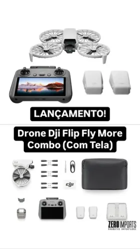 Drone Dji Flip C/ Fly More Combo (Com Tela)