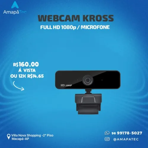 Webcam Kross Elegance Full HD 1080p