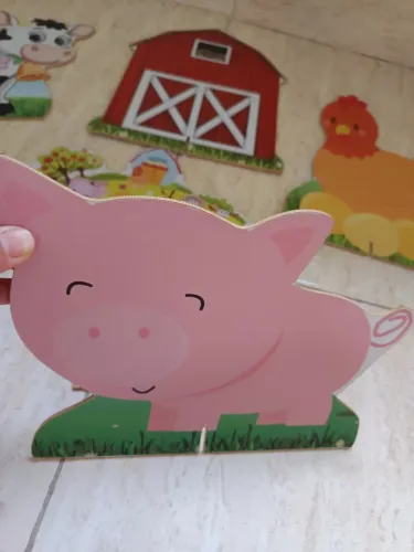 Placas MDF fazendinha para decoração 