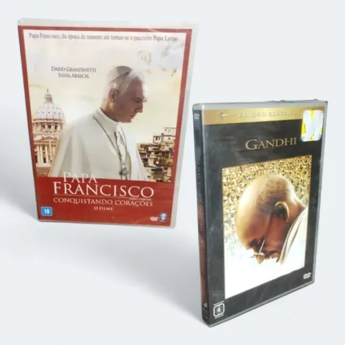 DVDs Papa Francisco e Gandhi - Edições Especiais