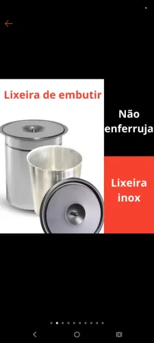 Lixeira embutida para pia