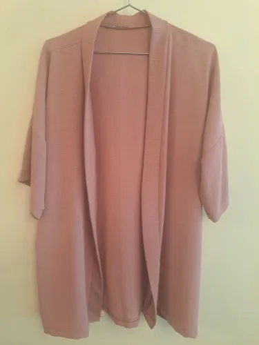Cardigan Longo Rosa