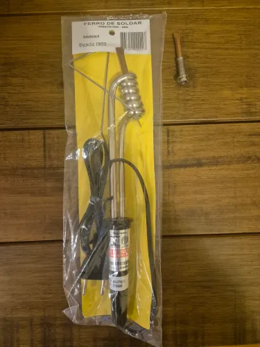 Kit Ferro de Solda Ponta Fenda Cherubino 1000W/220V e 01 ponteira de cobre Cherubino 