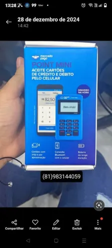 Maquina de cartão Point Mini - Mercado Pago