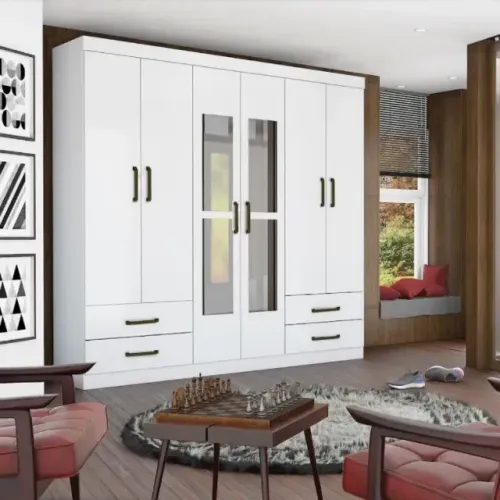 Guarda-Roupa de Casal Com Espelho