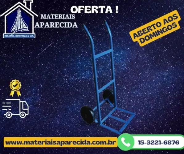 Carrinho de Carga Armazem Azul 150kg Imarc - novo