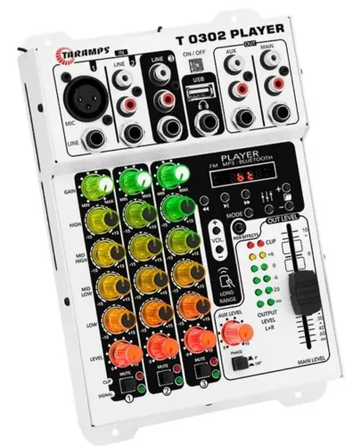 Mesa de Áudio Bluetooth Taramps T0302 Player