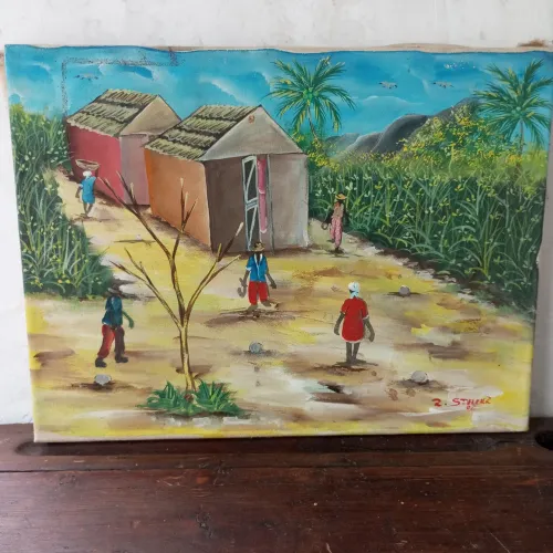 Pintura Original do Haiti 40x30